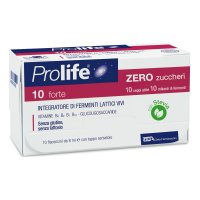 Prolife 10 Forte Zero Zuccheri 10 Flaconcini da 8ml - Integratore Probiotico per il Benessere Intestinale