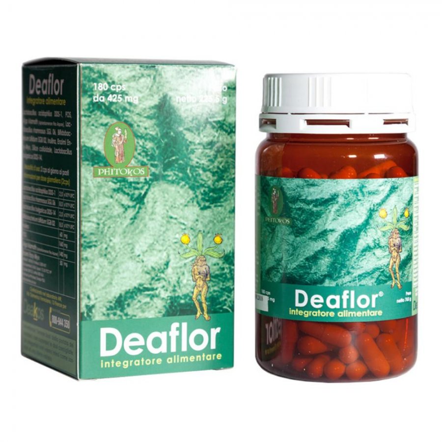 Deaflor - Integratore di Probiotici con 180 Compresse per il Benessere Digestivo