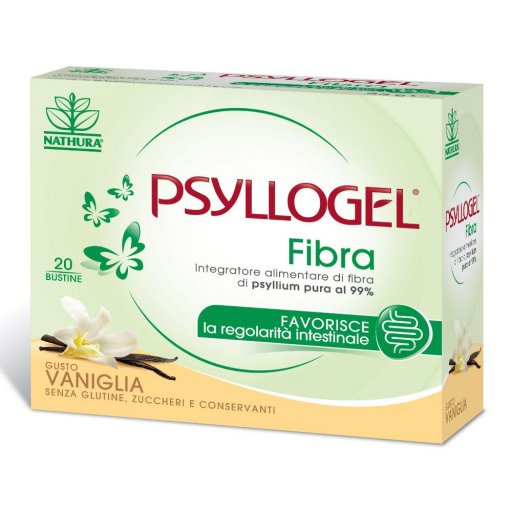 Psyllogel Fibra 20 Bustine Gusto Vaniglia - Integratore di Fibre per una Migliore Digestione