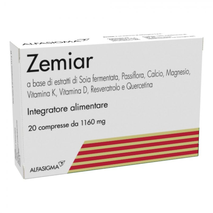 Zemiar - Integratore Alimentare per Disturbi della Perimenopausa, 20 Compresse, Supporto Naturale durante la Perimenopausa