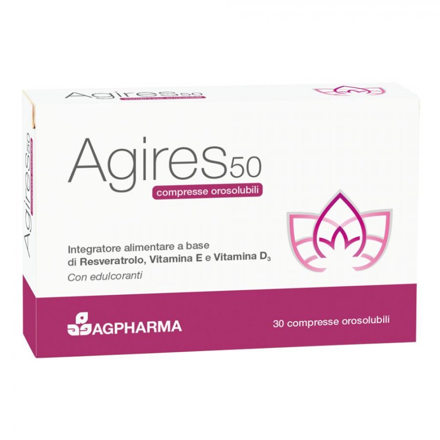Agires 50 - 30 Compresse Orosolubili Scatola 5,4 g