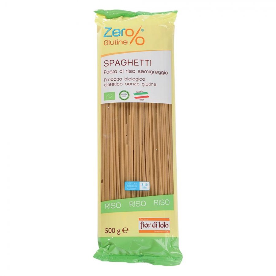 Zero% glutine - Spaghetti riso semigreggio senza glutine bio 500 g