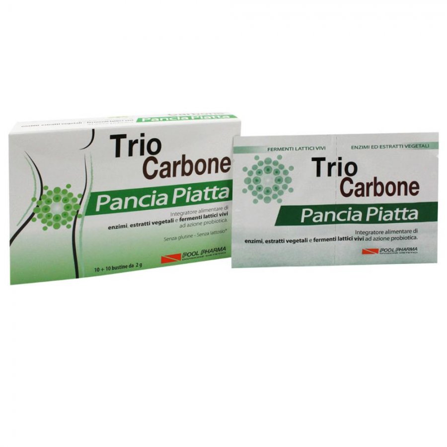 Triocarbone Pancia Piatta 10  + 10 buste