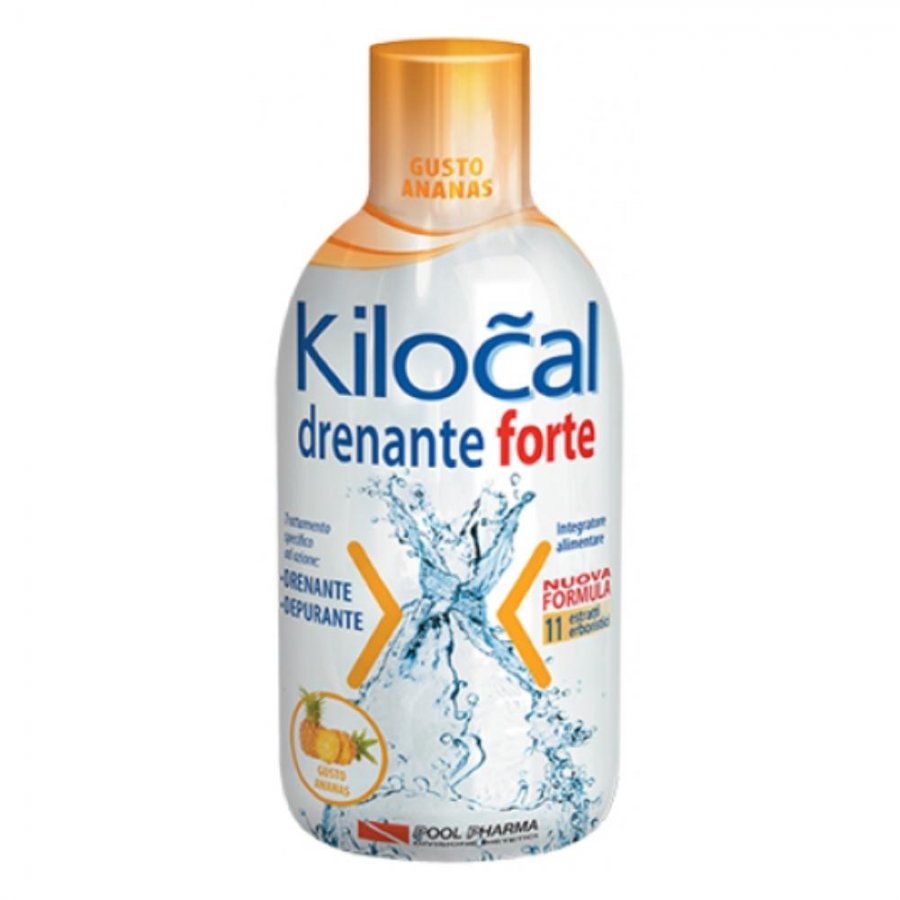 Kilocal Linea Drenante Forte Integratore Alimentare Depurativo 500 ml Ananas