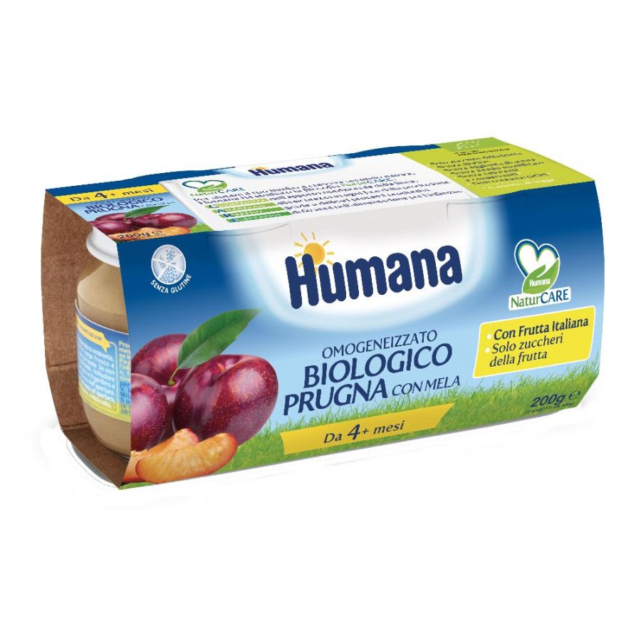 Humana omogeneizzato prugna bio 2 x 100 gr 