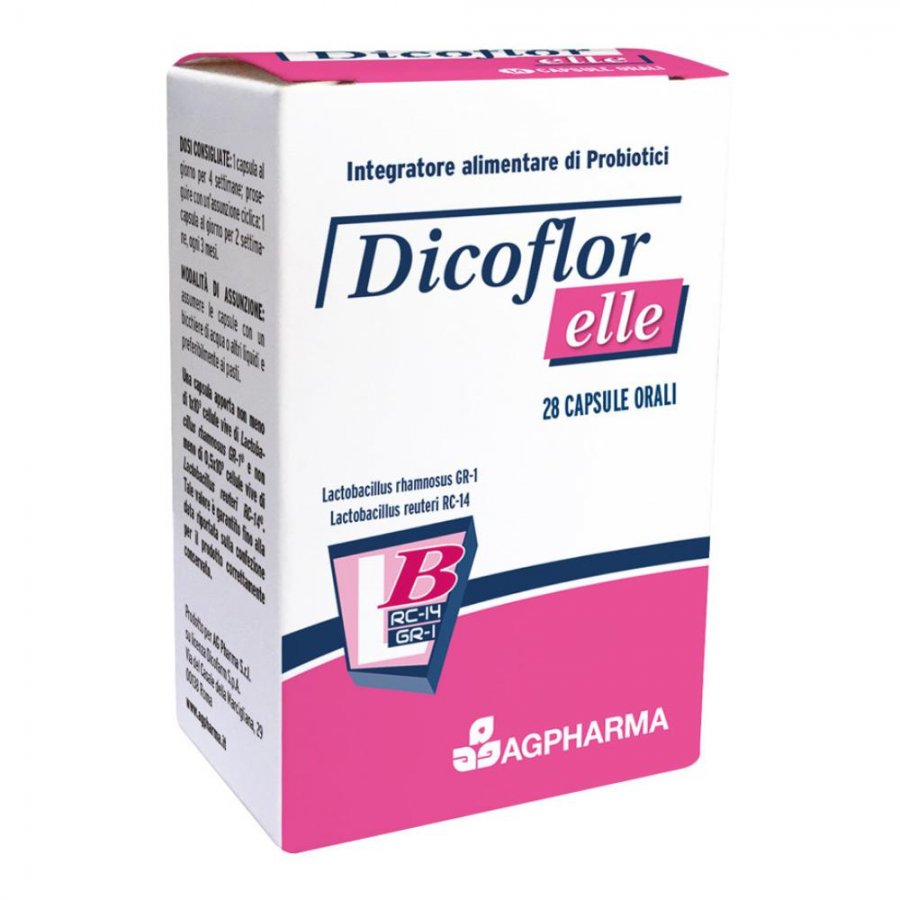 Dicoflor Elle - Equilibrio della flora batterica intestinale 28 Capsule