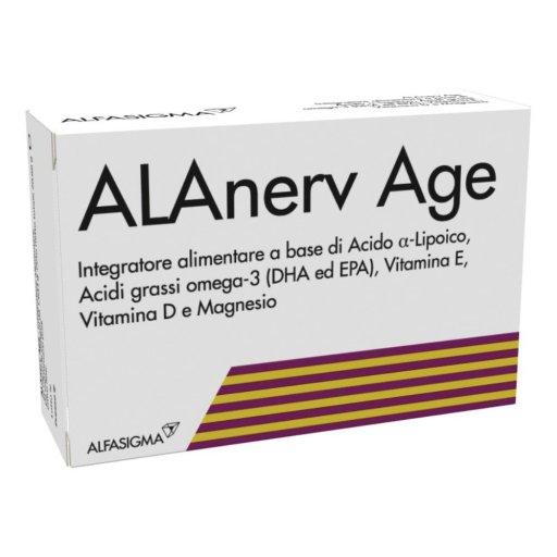 Alanerv Age - Coadiuvante per il Benessere Mentale e Fisico - 20 Capsule Softgel