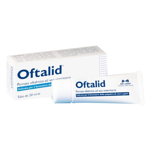Oftalid Pomata Oftalmica per Cani e Gatti 20ml - Trattamento Oculare Efficace