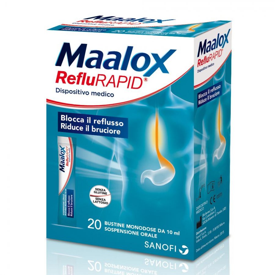 Maalox Reflurapid 20 Bustine Bruciore Stomaco