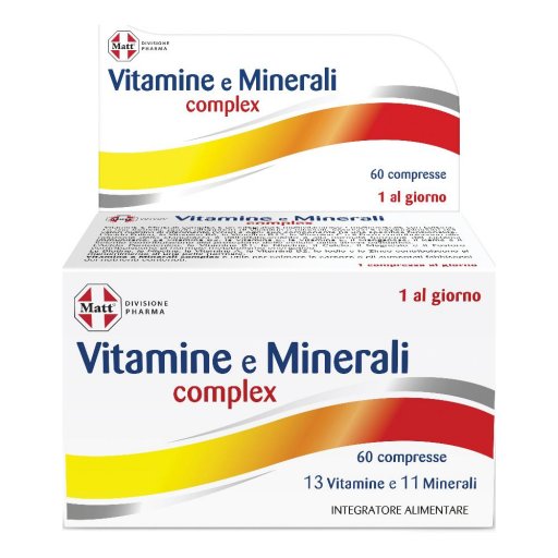 Matt Pharma, Vitamine e Minerali Complex, 60 Compresse