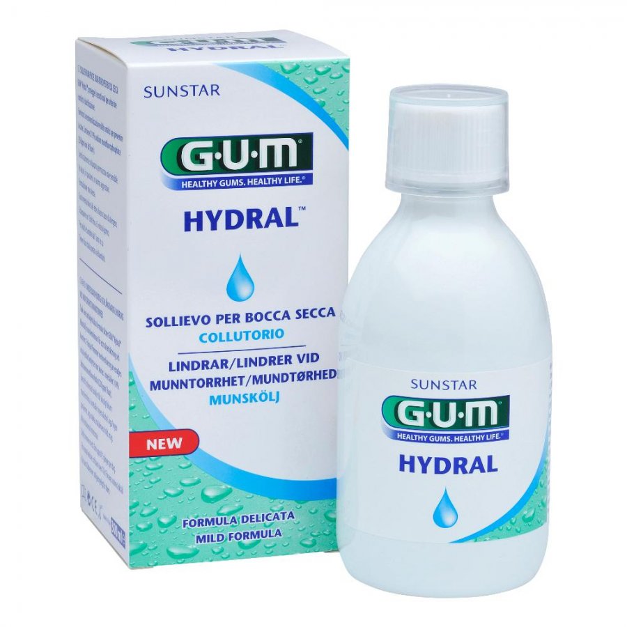 Gum Hydral Collutorio 300ml - Idratazione e Protezione per le Gengive Sensibili