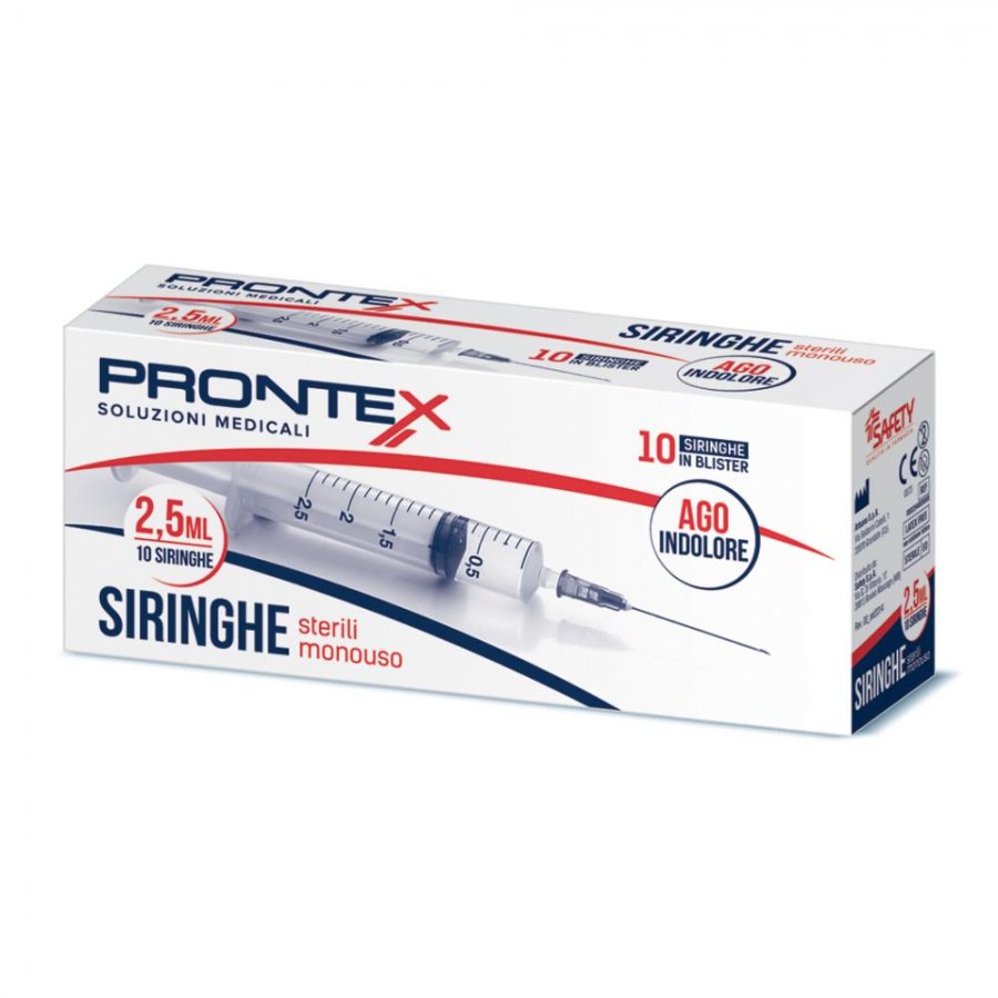 Safety Prontex Siringhe sterili monouso 2,5ml 10 siringhe