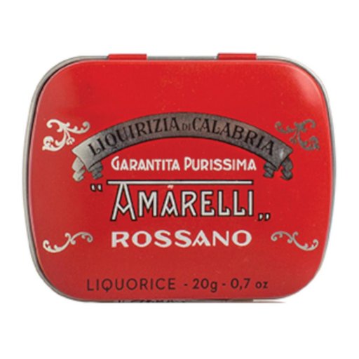 Amarelli Rossa 20g – Liquirizia Pura in Latta, Gusto Intenso e Naturale