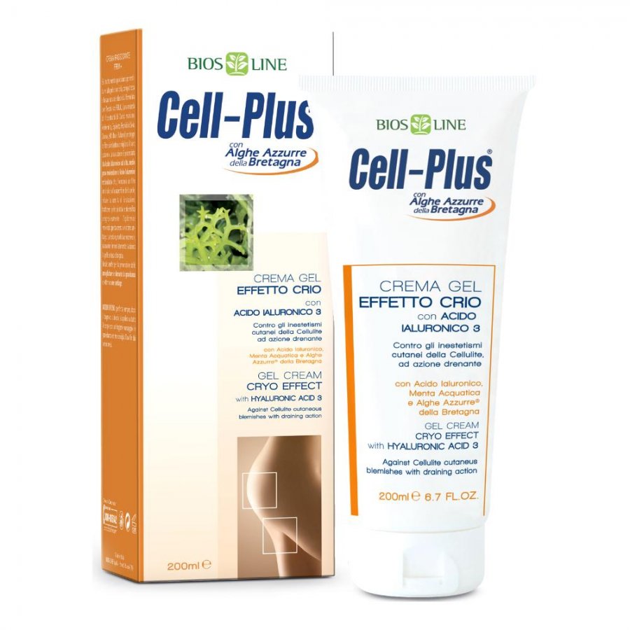 Cell Plus Crema Gel Effetto Crio Drenante 200ml - Trattamento anticellulite