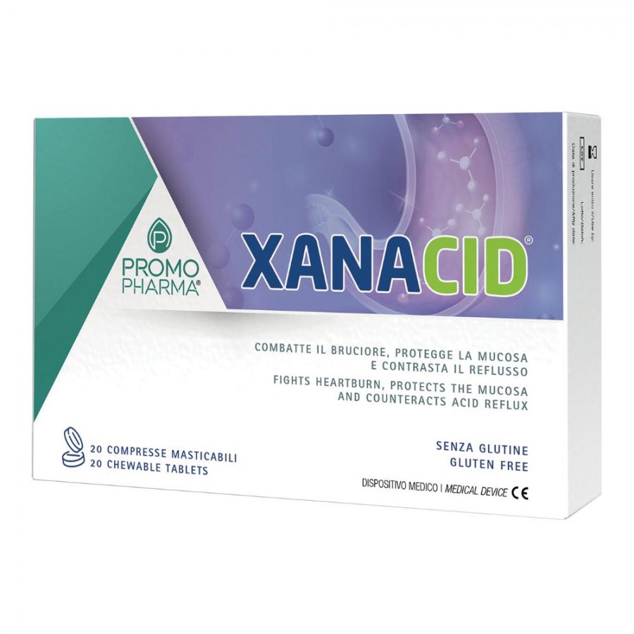 Xanacid - Compresse Masticabili per il Benessere Digestivo - Confezione da 20