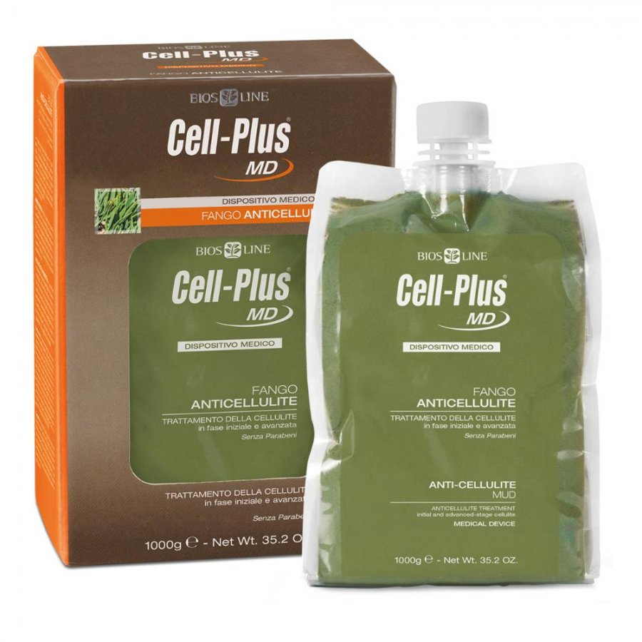 Cellplus MD Fango Anticellulite 1kg - Trattamento Professionale Contro la Cellulite