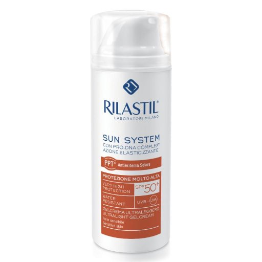 Rilastil Sun System Gelcrema Ultraleggero SPF50+ 50ml - Protezione Solare Efficiente per Pelli Sensibili