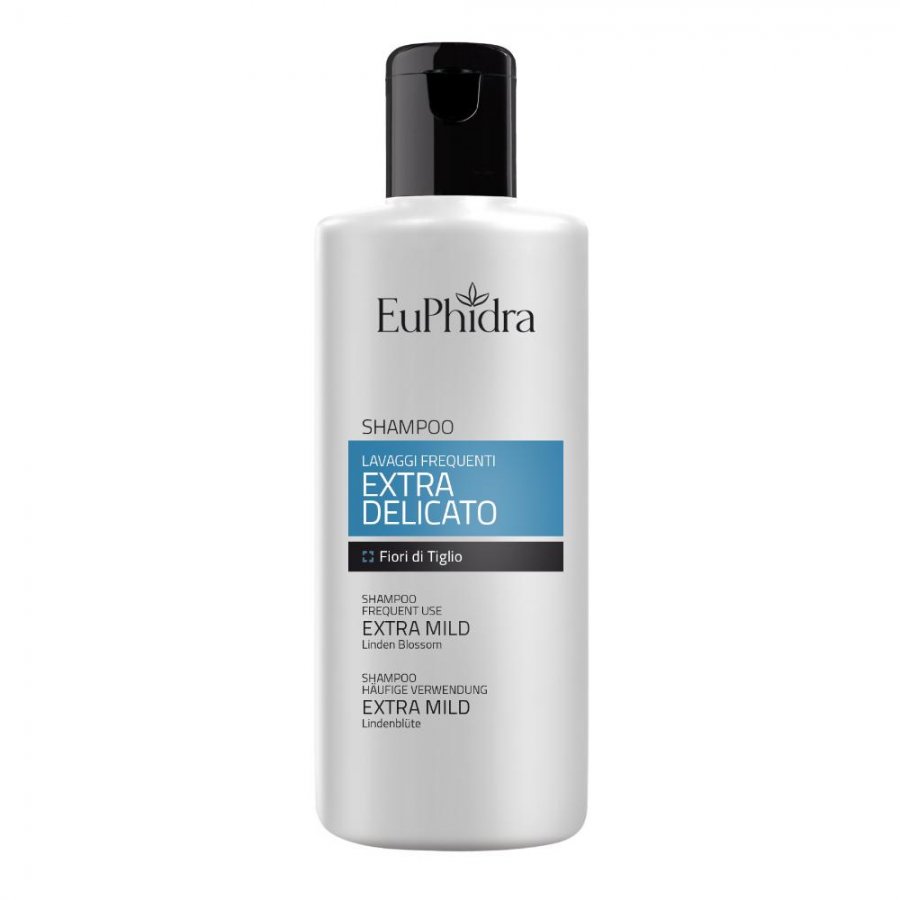Euphidra Shampoo Extra Delicato 200ml - Shampoo Idratante per Uso Quotidiano