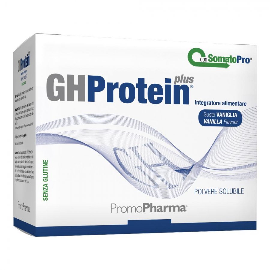 GHProtein Plus - 20 Bustine Gusto Neutro: Integratore Proteico per Potenziamento Muscolare