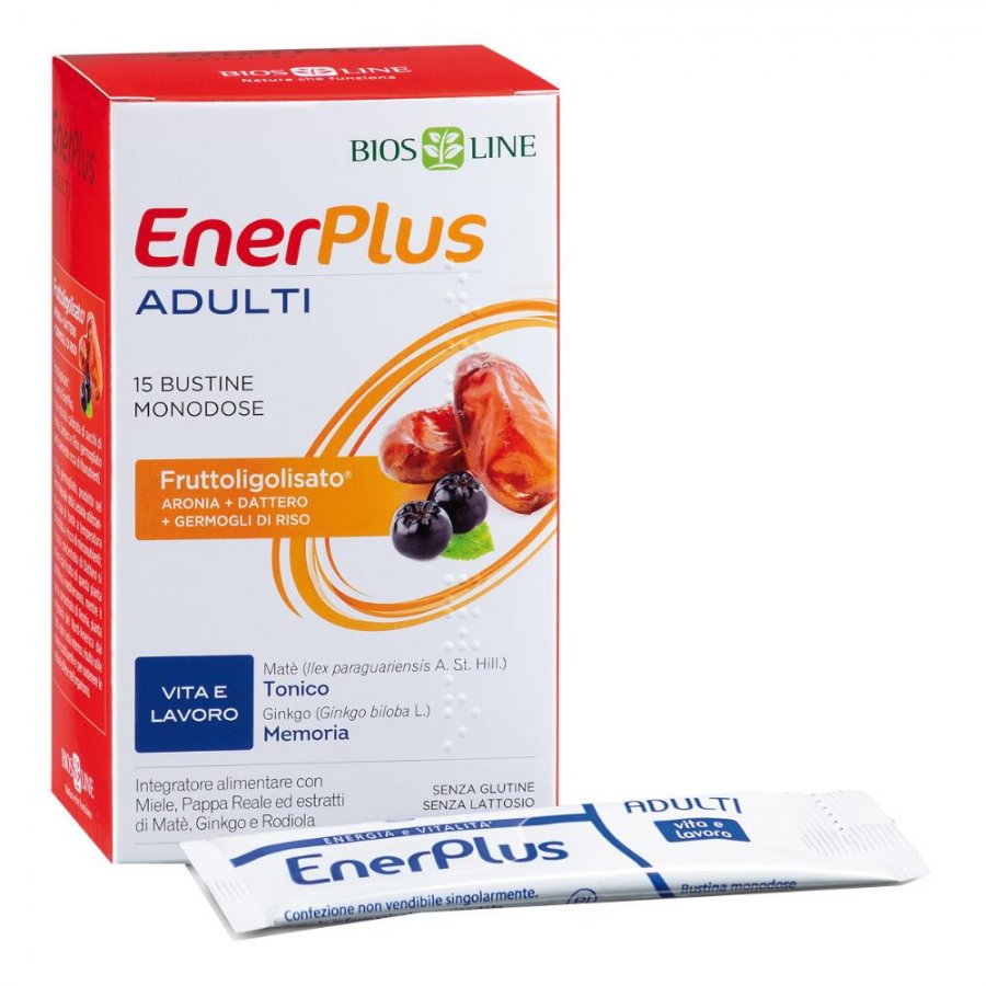 Enerplus Adulti Integratore Alimentare per la Memoria 15 Bustine da 10ml