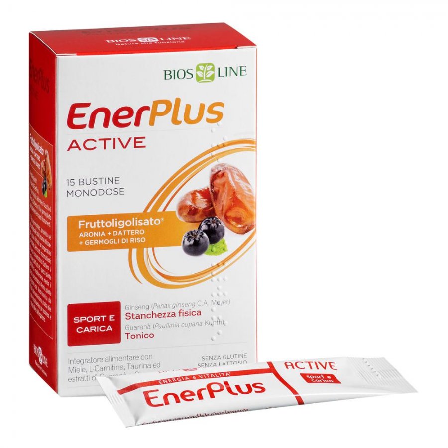 EnerPlus Active 15 Bustine da 10ml - Integratore Alimentare Bios Line