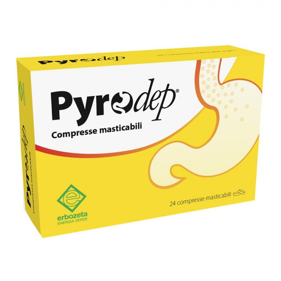 Pyrodep 24 compresse masticabili - Integratore Alimentare con Calcio, Magnesio e Principi Vegetali