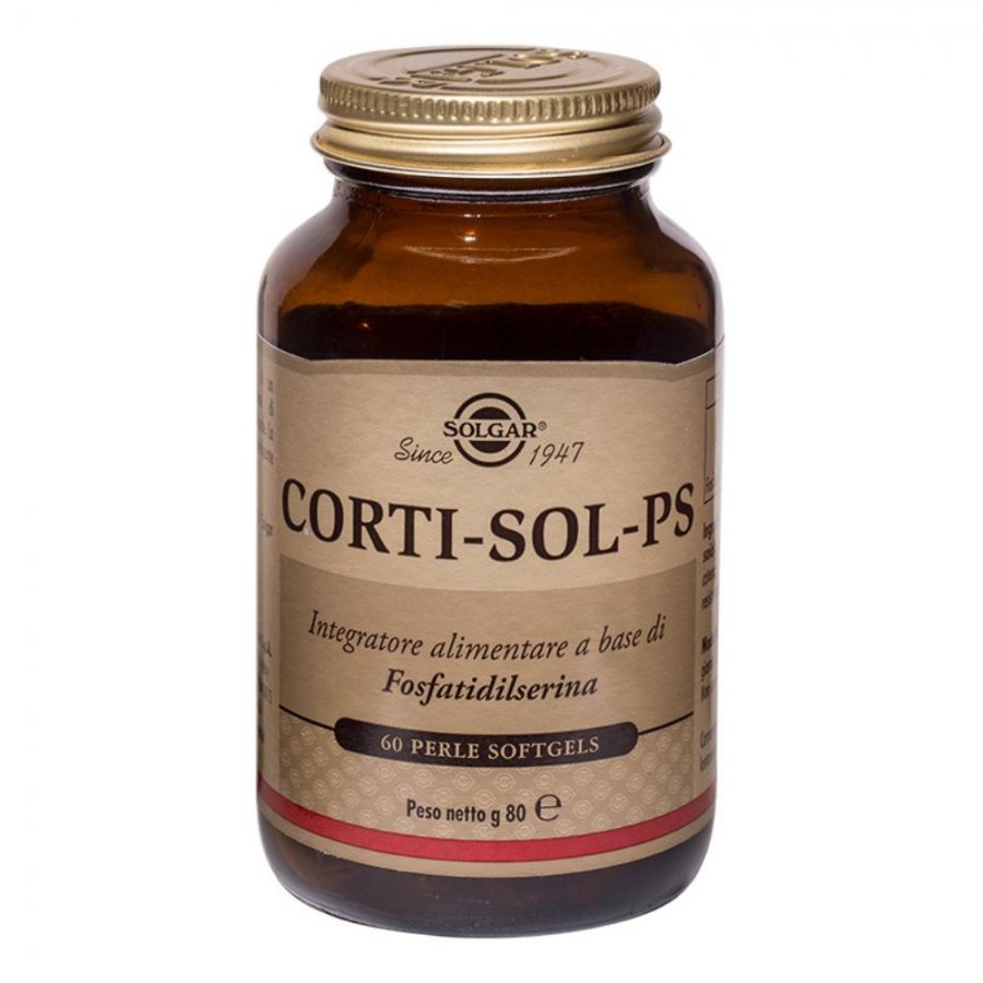Solgar - Corti-Sol-Ps 60 Perle Softgels - Integratore di Fosfatidilserina per il Benessere Mentale