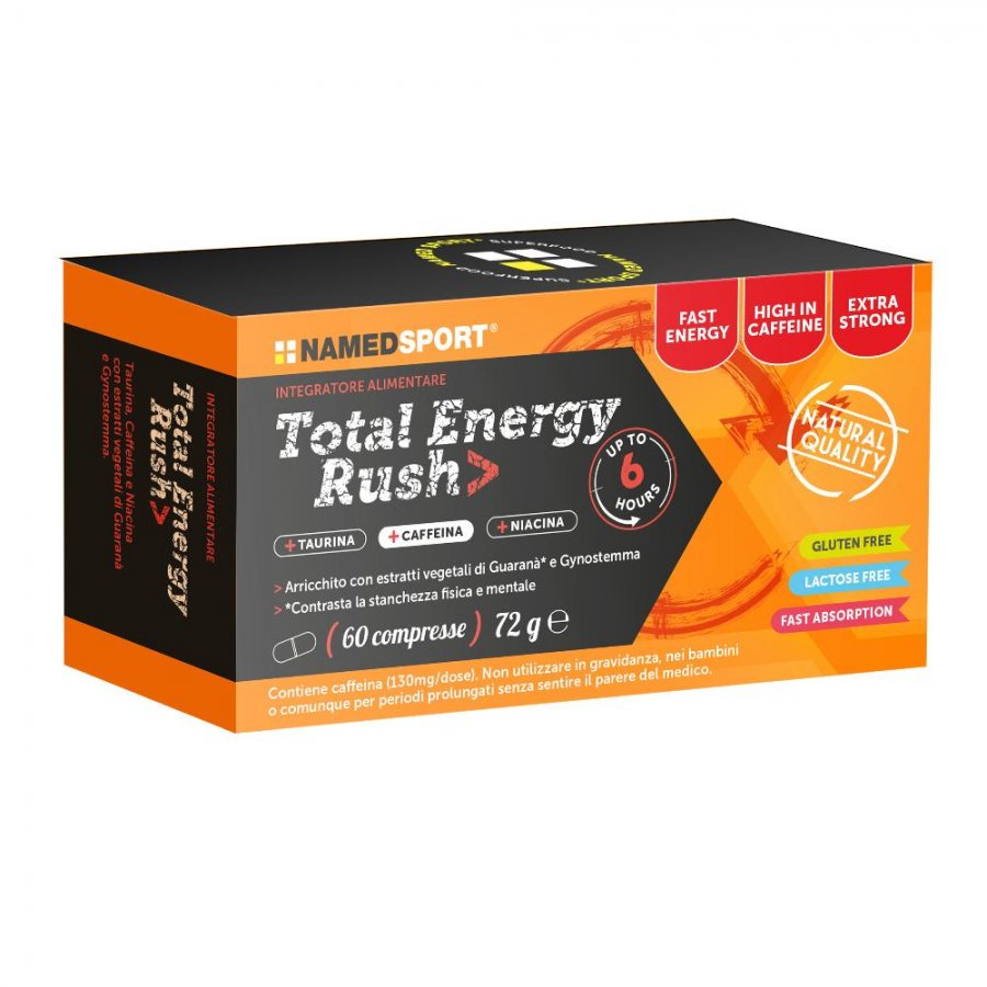 Named Sport - Total Energy Rush 60 Compresse - Integratore di Energia per Prestazioni Ottimali