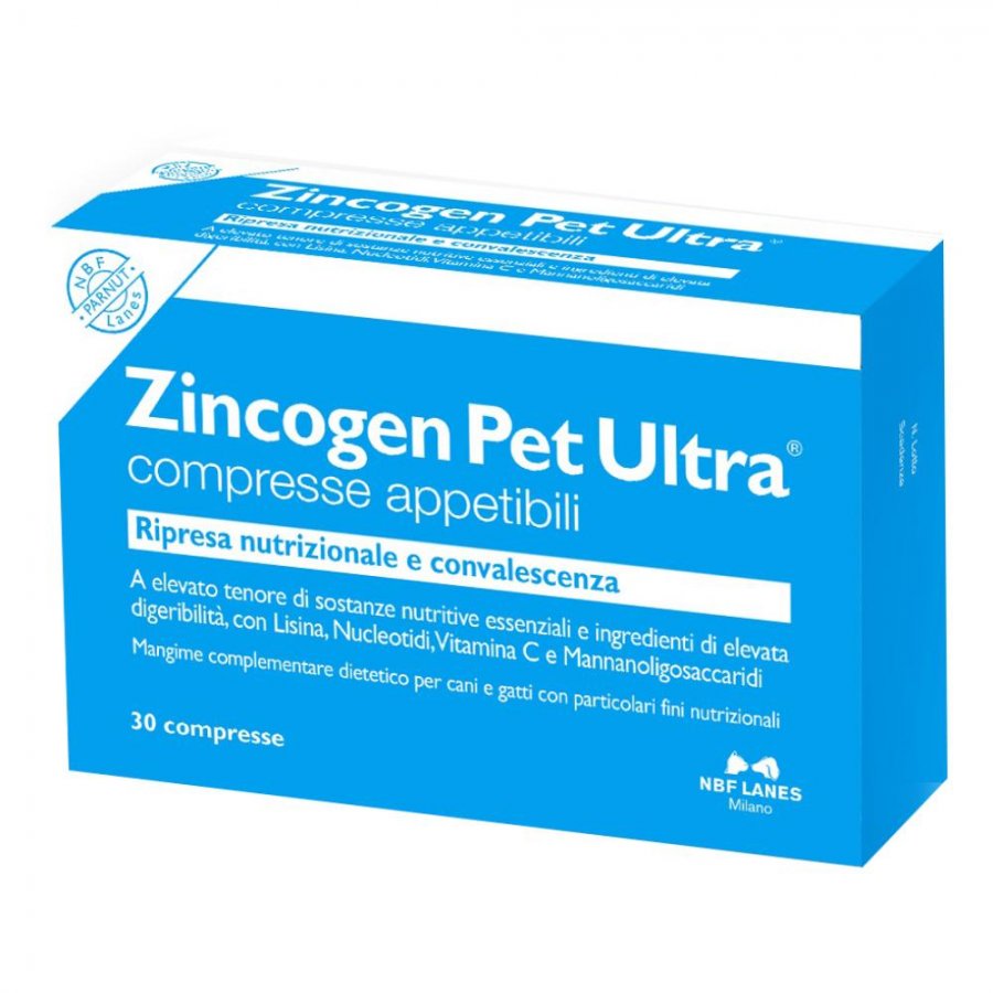Zincogen Pet Ultra 30 compresse Appetibili - Integratore per Cani e Gatti