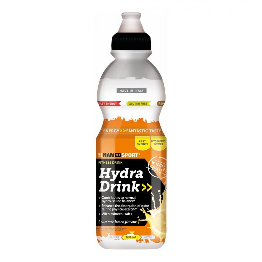 Named Sport - Hydra Drink Summer Lemon 500ml - Bevanda Idratante per l'Estate con Gusto Limone