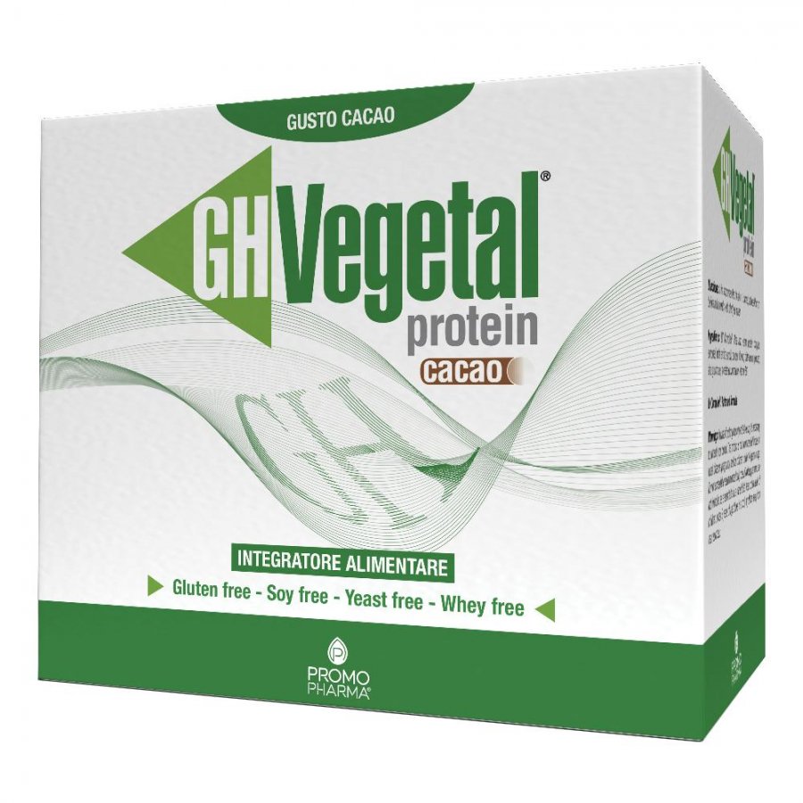 GH Vegetal Protein Cacao - Integratore Proteico Vegetale in Bustine - 20 Bustine