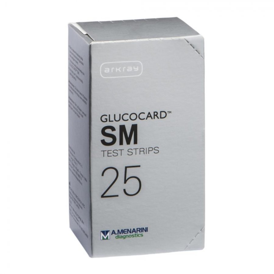 Menarini Diagnostics Glucocard SM 25 Strisce Reattive per Misurazione Glicemia