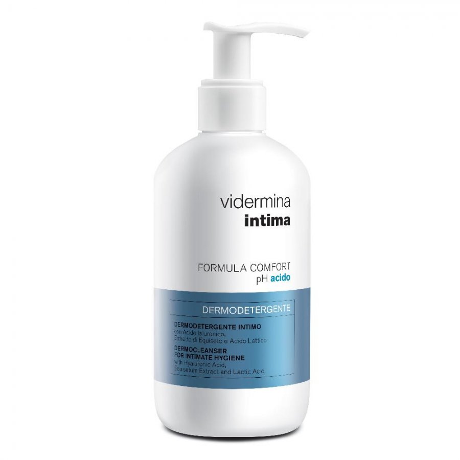 Vidermina - Intima Con Dispenser 500ml: Soluzione Detergente pH Acido per un'Igiene Intima Sicura e Protettiva