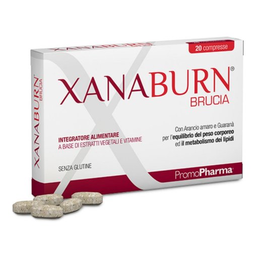 Xanaburn Brucia - Integratore per Dimagrire e Bruciare Grassi - 20 Compresse