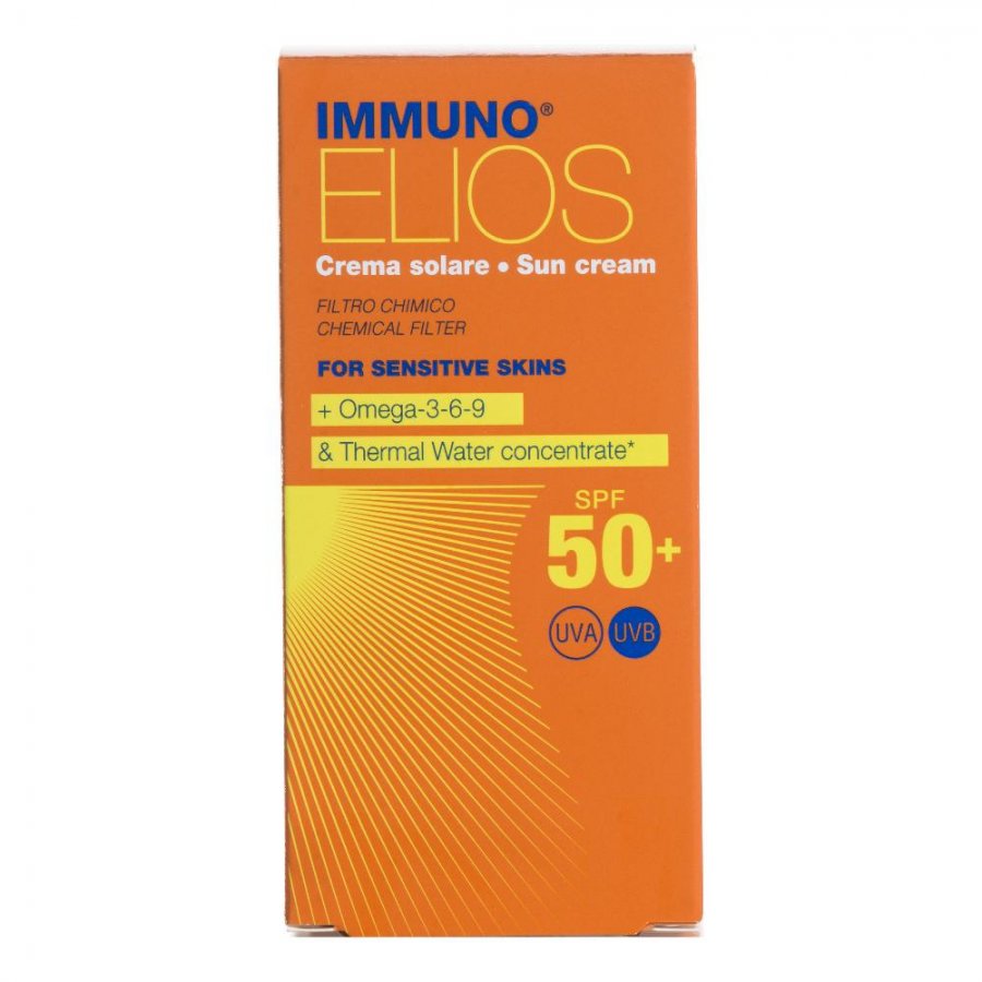Immuno Elios - Crema Solare SPF50+ per Pelli Sensibili 50ml - Protezione Solare Delicata e Efficace