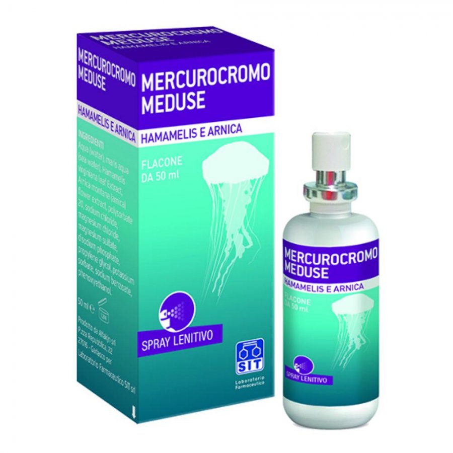 Mercurocromo Meduse Spray 50ml: Detergente e Lenitivo dopo Puntura di Medusa