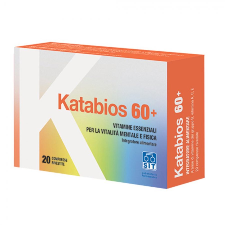 Katabios 60+ - 20 Compresse Integratore Multivitaminico per il Benessere degli Over 60