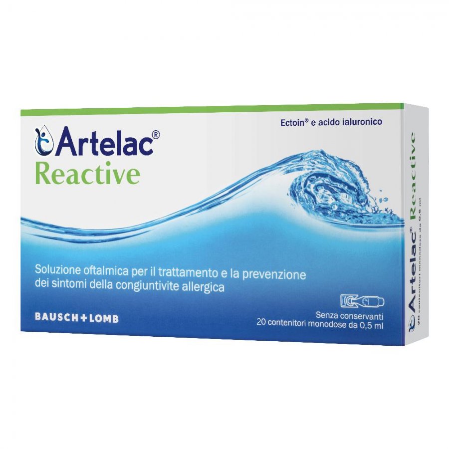 Artelac Reactive - Soluzione Oftalmica Trattamento Congiuntivite 20 Flaconi 