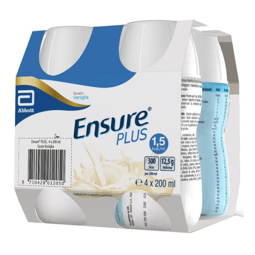 Ensure Plus - Bevanda dietetica Gusto Vaniglia 4X200 ml