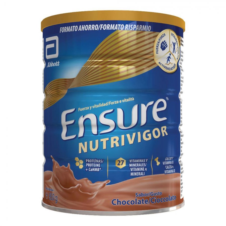 Ensure Nutrivigor - Integratore proteico in polvere Cioccolato 850 g