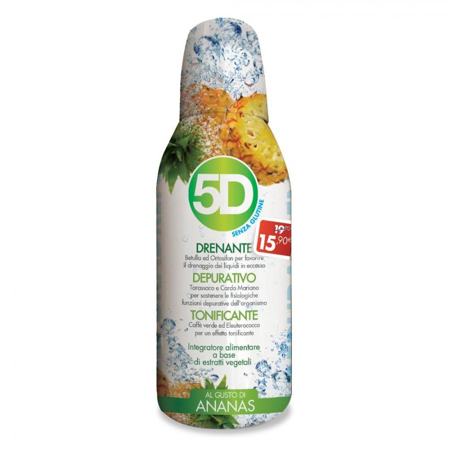 5D Sleever Ananas 500ml - Integratore Nutrizionale all'Ananas per il Tuo Benessere