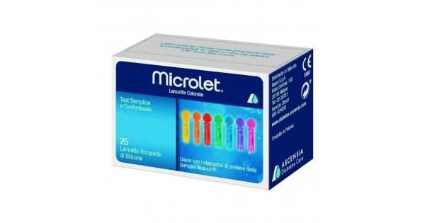 Bayer Diabete Linea Controllo Glicemia Microlet Lancets - 25
