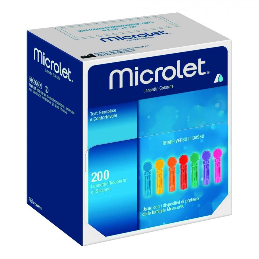 Microlet Lancets - Lancette Pungidito Per Apparecchio 200 Pezzi