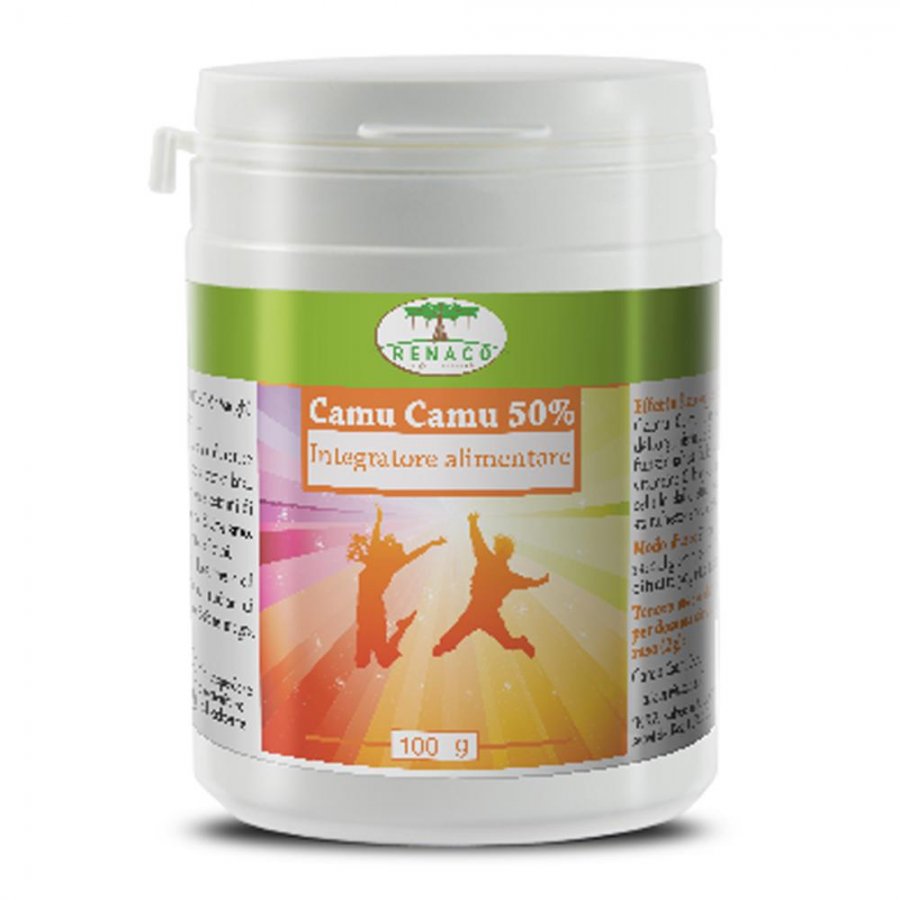 Renaco Camu Camu 50% Polvere 100g - Integratore di Vitamina C per Ricaricare e Sostenere il Benessere