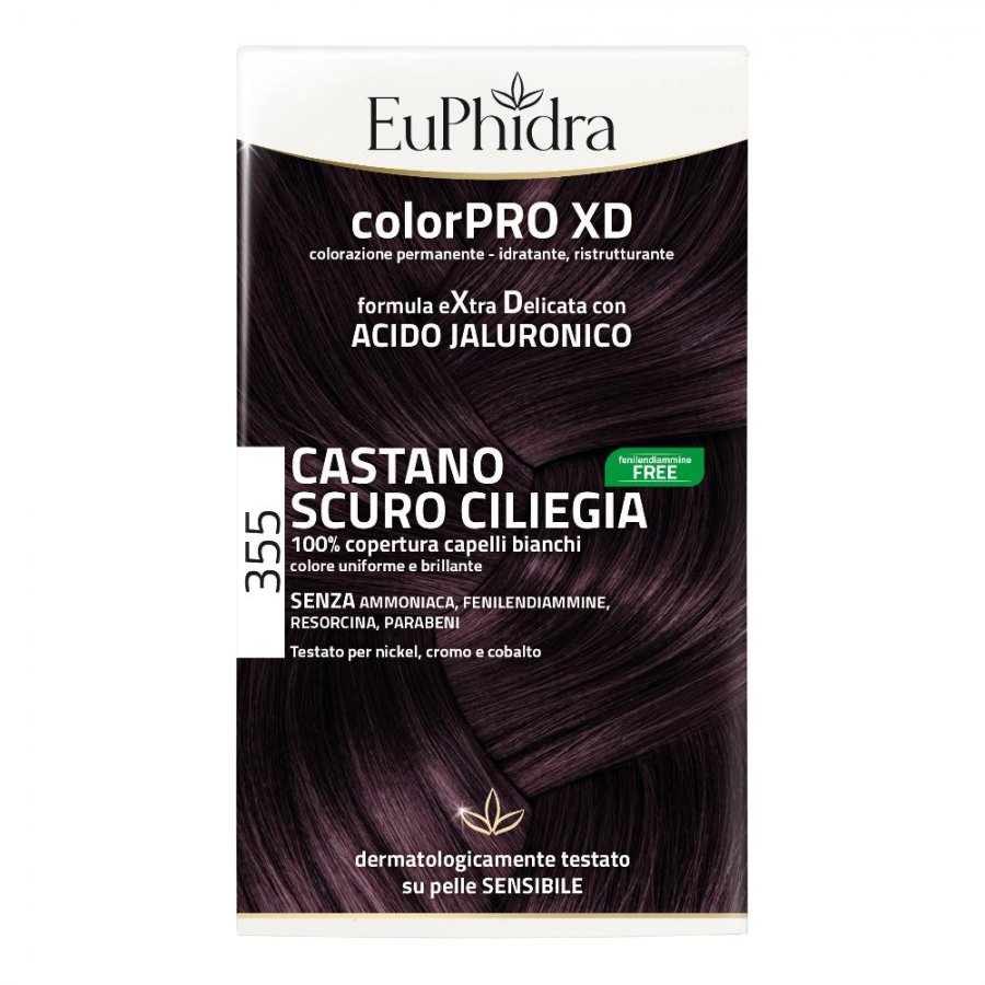 Euphidra Colorpro XD 355 Castano Scuro Ciliegia - Colorazione Permanente per Capelli