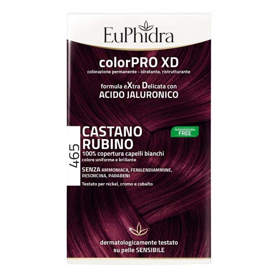 Euphidra Colorpro XD 465 Castano Rubino - Colorazione Permanente Extra Delicata