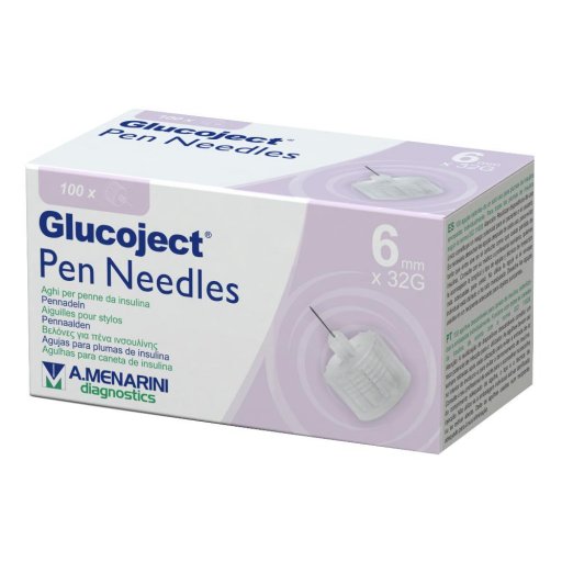 Glucoject Ago Per Penna Insulina 6mm Gauge 32 100 Pezzi