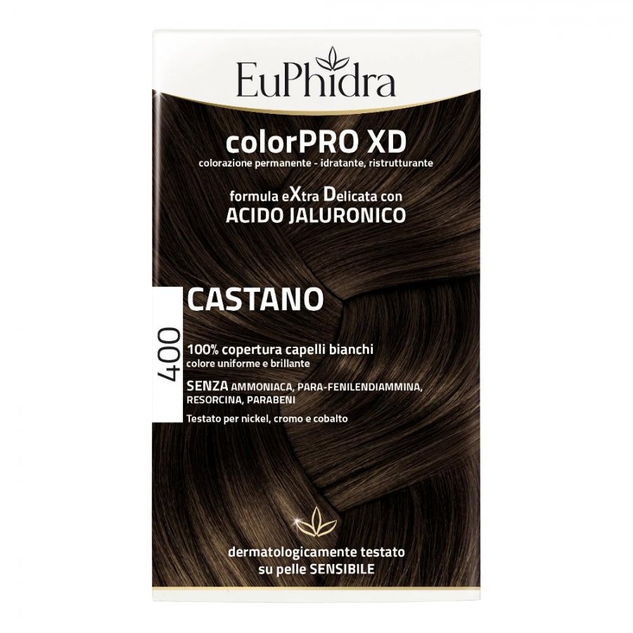 Euphidra Colorpro XD 400 Castano - Colorazione Permanente per Capelli Extra Delicata