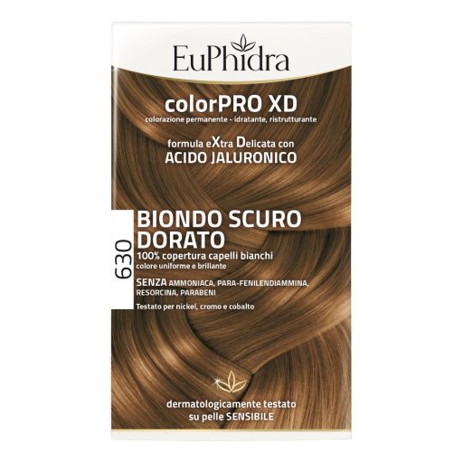 Euphidra - ColorPro Extra Delicata con Acido Ialuronico Biondo Scuro Dorato 630