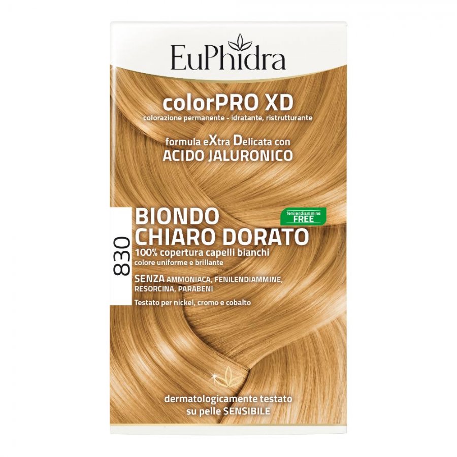EuPhidra - ColorPro XD 830 Biondo Chiaro Dorato | Tintura per Capelli